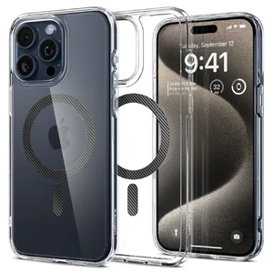 Прозрачный чехол с MagSafe Spigen Ultra Hybrid (MagFit) Carbon Fiber для iPhone 15 Pro Max ACS06578 - Фото 1