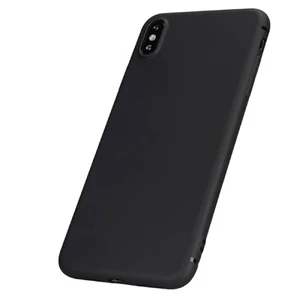 Тонкий черный TPU чехол iLoungeMax SilicolDots для iPhone XS | X  - Фото 1