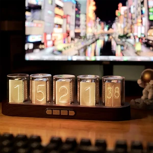 Цифровые часы iLoungeMax Nixie Tube с RGB светодиодной подсветкой - Фото 4