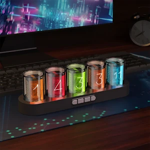 Цифровые часы iLoungeMax Nixie Tube с RGB светодиодной подсветкой - Фото 3