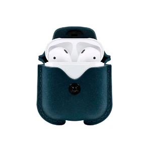 Шкіряний чохол з карабіном Twelve South AirSnap Deep Teal для Apple AirPods - Фото 3