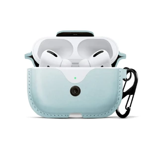 Шкіряний чохол з карабіном Twelve South AirSnap Pro Slate Blue для AirPods Pro