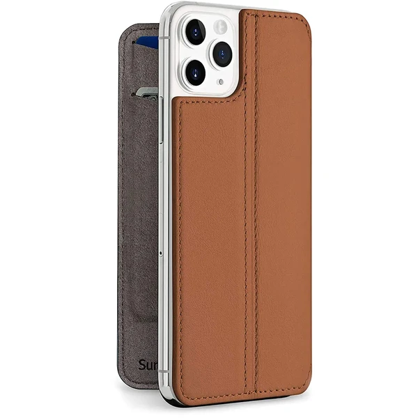Шкіряний чохол-книжка Twelve South SurfacePad Cognac для iPhone 11 Pro у Рівному