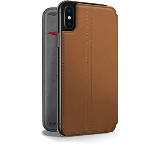 Кожаный чехол-книжка Twelve South SurfacePad Cognac для iPhone X | XS B079J69SXZ/B07KS1FG4B - Фото 1