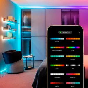 Светодиодная гирлянда Twinkly Dots RGB 60 Flexible led string (3m) Apple HomeKit - Фото 3