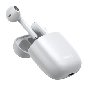 Беспроводные Bluetooth наушники Baseus Encok TWS W04 White - Фото 5