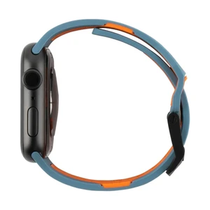 Силіконовий ремінець UAG Civilian Silicone Slate | Orange для Apple Watch 44mm SE | 6 | 5 | 4 - Фото 3