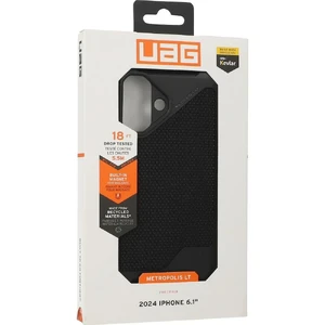 Черный кевларовый чехол Urban Armor Gear Metropolis LT MagSafe для iPhone 16 - Фото 10