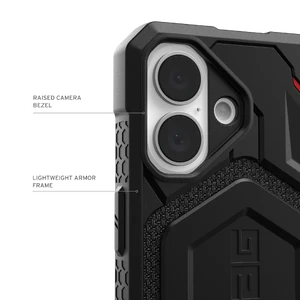 Противоударный чехол UAG Monarch Pro Kevlar Kevlar Black для iPhone 16 - Фото 4