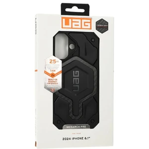 Черный чехол с углеродным волокном Urban Armor Gear Monarch Pro MagSafe для iPhone 16 - Фото 10
