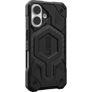 Черный чехол с углеродным волокном Urban Armor Gear Monarch Pro MagSafe для iPhone 16 - Фото 6
