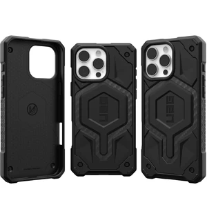 Черный чехол с углеродным волокном Urban Armor Gear Monarch Pro Mag для iPhone 16 Pro Max - Фото 9