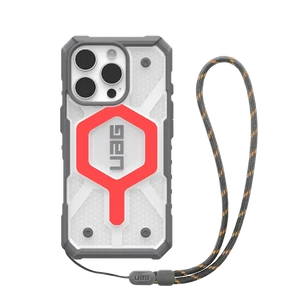 Противоударный чехол со шнурком UAG Pathfinder MagSafe Active Lava Case + Active Lava Lanyard для iPhone 16 Pro  - Фото 1