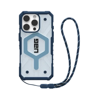 Протиударний чохол зі шнурком UAG Pathfinder MagSafe Clear Blues Case + Blues Lanyard для iPhone 16 Pro Max  - Фото 1