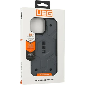 Серый чехол с черной рамкой Urban Armor Gear Pathfinder Mag для iPhone 16 Pro Max - Фото 10