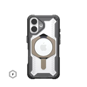 Противоударный чехол с подставкой UAG Plasma XTE MagSafe Ash/Titanium для iPhone 16  - Фото 1