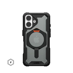 Противоударный чехол с подставкой UAG Plasma XTE MagSafe Black/Orange для iPhone 16 Plus