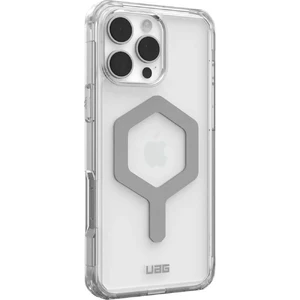 Прозрачный серебряный чехол Urban Armor Gear Plyo Mag для iPhone 16 Pro Max - Фото 5