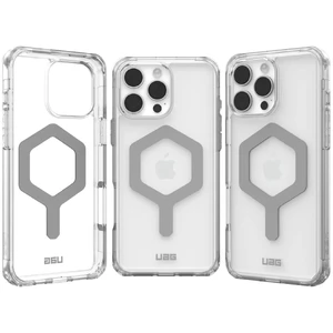 Прозрачный серебряный чехол Urban Armor Gear Plyo Mag для iPhone 16 Pro Max - Фото 8