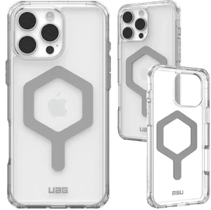 Прозрачный серебряный чехол Urban Armor Gear Plyo Mag для iPhone 16 Pro Max - Фото 9