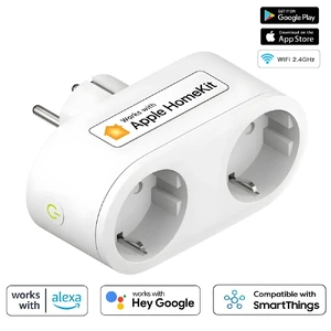 Умная розетка Meross 2-в-1 Apple HomeKit с поддержкой Siri - Фото 3