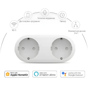 Умная розетка Meross 2-в-1 Apple HomeKit с поддержкой Siri - Фото 4