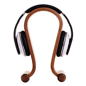 Универсальная деревянная подставка SAMDI Black Walnut для наушников - Фото 3