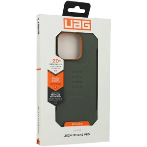 Оливково-чорний чохол Urban Armor Gear Civilian Mag для iPhone 16 Pro - Фото 2