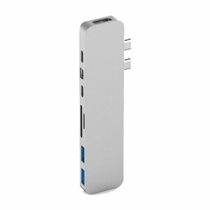 Купить Хаб (адаптер) HyperDrive PRO 8-in-2 USB-C 4K30Hz HDMI для MacBook Pro | Air Silver