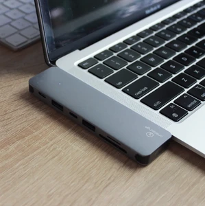 Хаб (адаптер) oneLounge для MacBook 1Drive Pro 7-in-2 Thunderbolt 3 USB Type-C to HDMI | 2 х USB 3.0 | SD | MicroSD | PD 100W - Фото 5