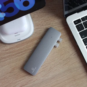 Хаб (адаптер) oneLounge для MacBook 1Drive Pro 7-in-2 Thunderbolt 3 USB Type-C to HDMI | 2 х USB 3.0 | SD | MicroSD | PD 100W - Фото 8