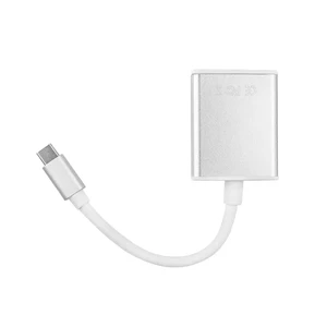 Адаптер (переходник) iLoungeMax USB Type-C to VGA Adapter Silver для MacBook - Фото 3
