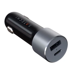 Автомобильное зарядное устройство Satechi Type-C PD Car Charger 72W Space Gray - Фото 2