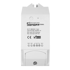 Беспроводное двухканальное Wi-Fi реле Sonoff HomeKit Dual R2 - Фото 2