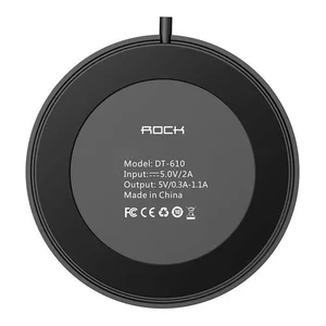 Беспроводное зарядное устройство ROCK W5 Wireless Charger Black DT-610 - Фото 6