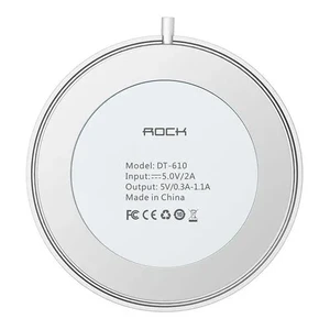 Беспроводное зарядное устройство ROCK W5 Wireless Charger White DT-610 - Фото 5