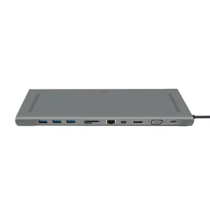 Багатофункціональний концентратор WIWU Apollo A100 11 in 1 Hub Space Grey - Фото 2