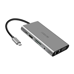 Алюмінієвий концентратор WIWU Apollo USB Type-C 10 in 1 Hub Grey - Фото 3
