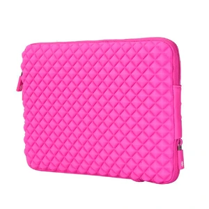 Влагозащитный чехол-сумка WIWU GearMax Diamond Sleeve Pink для MacBook 12" | Air 11" - Фото 2