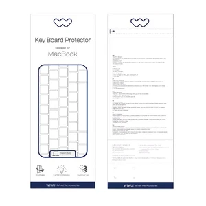 Силіконова накладка на клавіатуру WIWU Key Board Protector для MacBook Air | Pro 13" Retina | Pro 15" Retina US - Фото 3