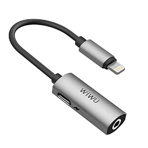 Переходник WIWU LT01 Lightning Audio Adapter Grey