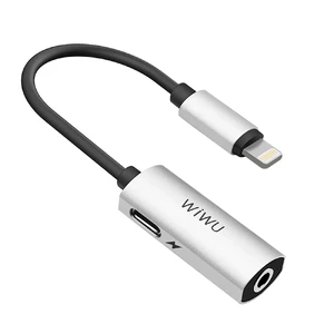 Перехідник WIWU LT01 Lightning Audio Adapter Silver