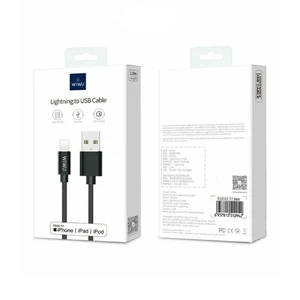 Кабель WiWU MFI USB-A to Lightning Black 1.2m - Фото 2