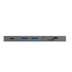 Хаб WIWU T8 Lite USB Type-C Gray - Фото 2