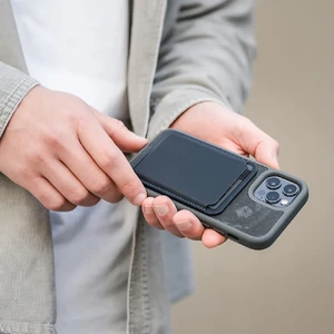 Чохол з натурального каменю Woodcessories Bumper Case Camo Grey MagSafe для iPhone 13 Pro - Фото 4
