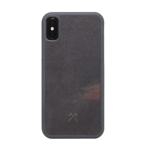 Чохол з натурального каменю Woodcessories Bumper Case Stone Volcano Black для iPhone X | XS