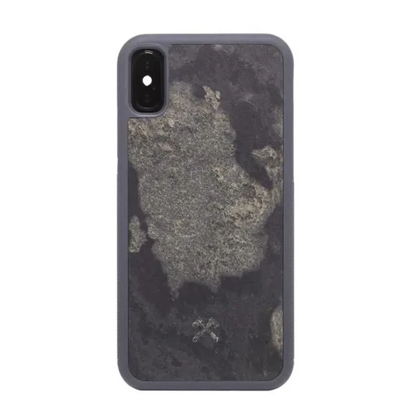 Чохол з натурального каменю Woodcessories Bumper Case Stone Camo Gray для iPhone XS Max у Вінниці