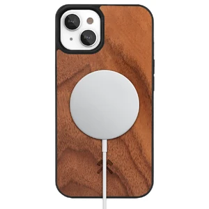 Деревянный чехол Woodcessories Bumper Case with MagSafe Walnut для iPhone 14 | 13