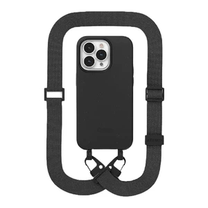 Купить Эко-чехол с ремешком Woodcessories Case with Strap Black для iPhone 14 Pro