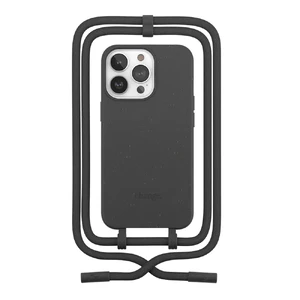 Еко-чохол із шнурком Woodcessories Crossbody Case Black для iPhone 14 Pro Max